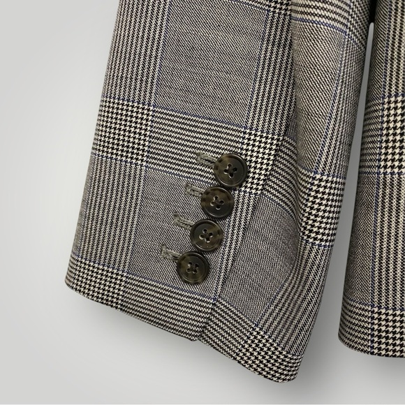 J.Crew Glen Plaid Ruffle Pocket Blazer Sz 10‎ - Picture 9 of 15